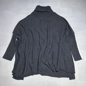 Mersea Newport Sweater One Size Split Turtleneck Acrylic Gray Knit Catalina Body